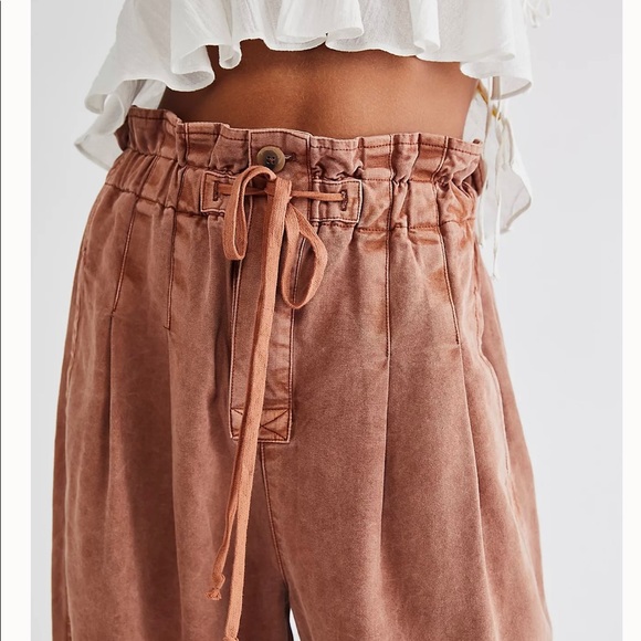 Free people paper bag style cropped pant - Picture 5 of 6